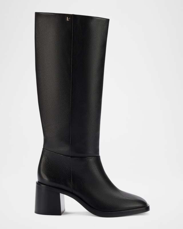 Ricky Leather Knee Boots